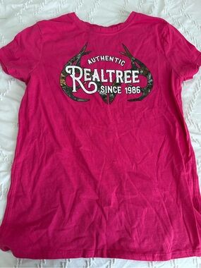 Realtree Hot Pink Logo Tee